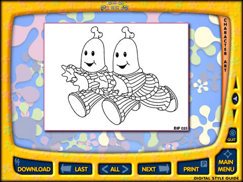 Bananas in Pajamas Digital Style Guide